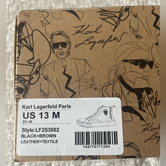 Karl Lagerfeld Paris- Quilted Camo high top - Picture 5 of 6